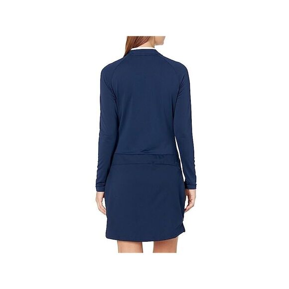adidas HS8959 Women's Sz M Collegiate Navy Blue L/S Golf Dress w/Shorts - Picture 16 of 16